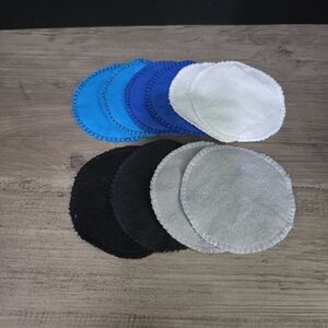 Handmade Cotton Flannel Facial Rounds – 10-Pack of Eco-Friendly Reusable Pack